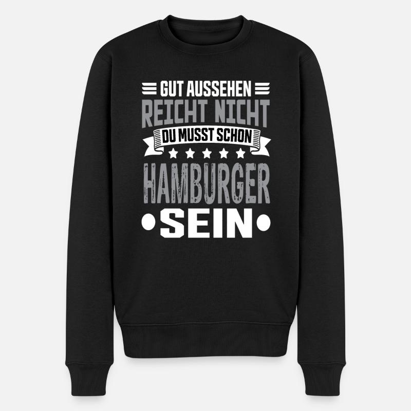 Hambourg - Pull Premium bio Homme - noir