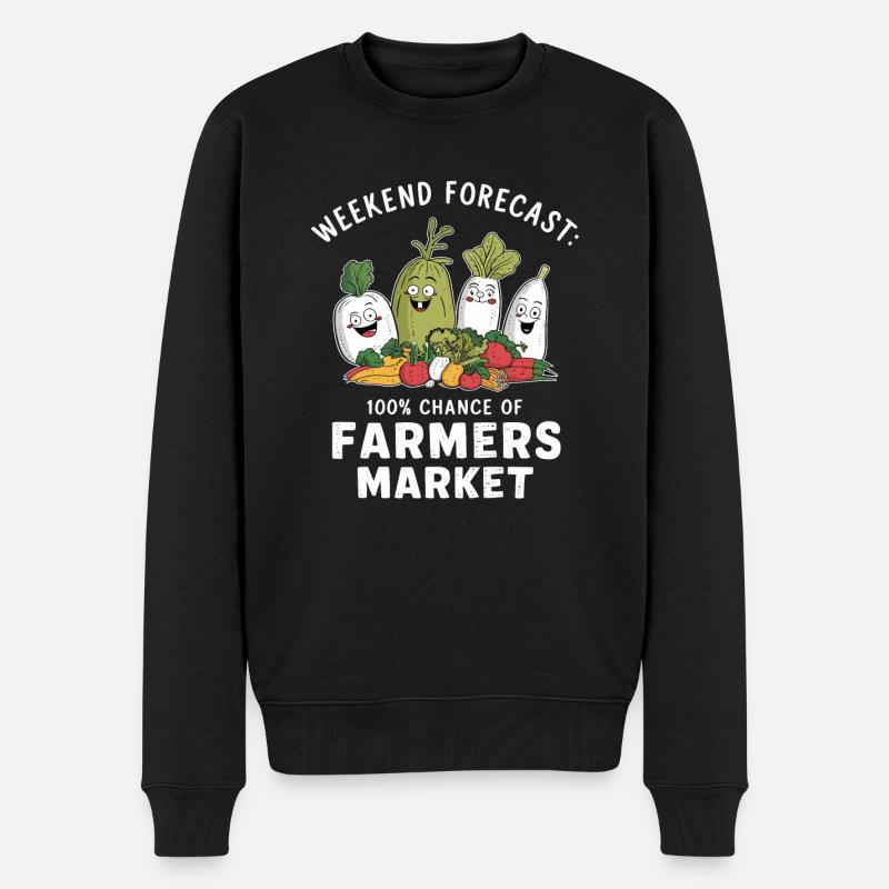 Marché fermier Agriculture Agriculture Alimentation - Pull Premium bio Homme - noir
