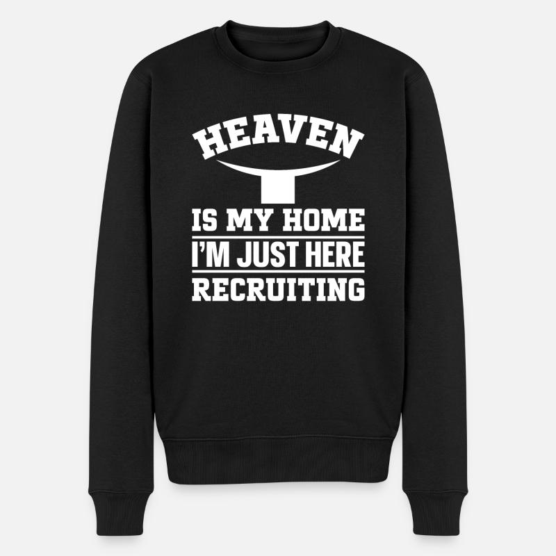 Priester Katholischer christlicher Priester - Männer Premium Bio Pullover - Schwarz