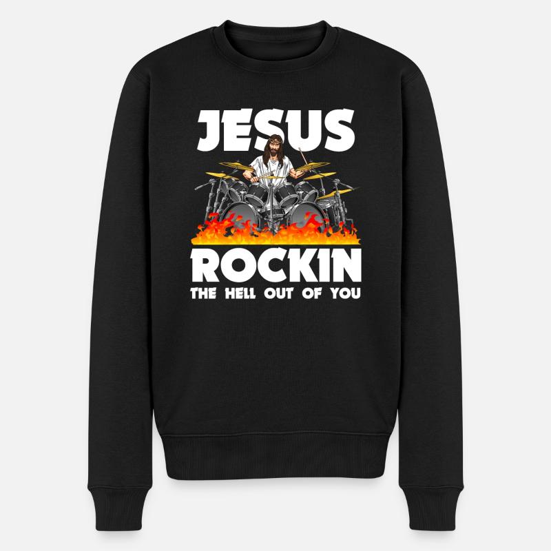 Drums Drummers Drummers - Men's Premium Organic Jumper - black