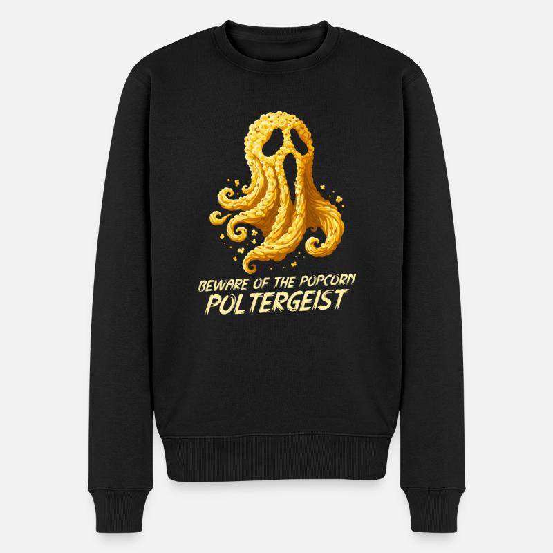 Dicton de pop-corn amusant, pop-corn en rafale - Pull Premium bio Homme - noir