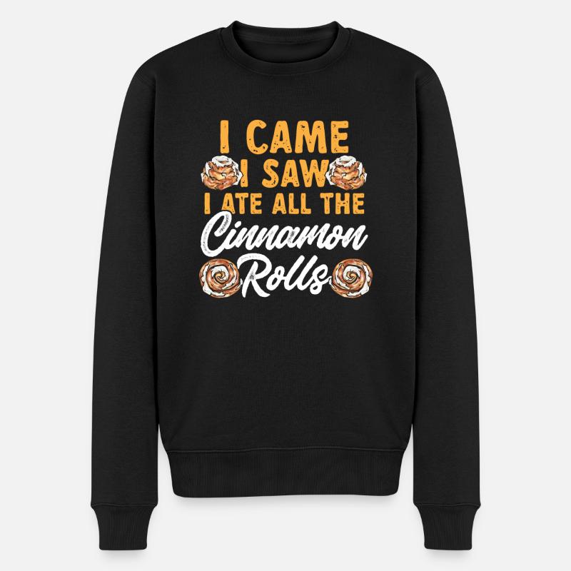 Rouleau à la cannelle - Pull Premium bio Homme - noir