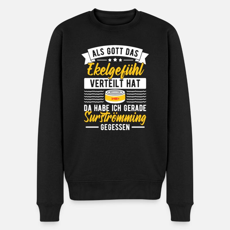 Surströmming dit drôle, dégoûtant - Pull Premium bio Homme - noir