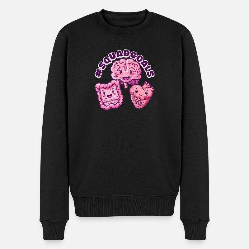 GI-Krankenschwester #SQUADGOALS - Männer Premium Bio Pullover - Schwarz
