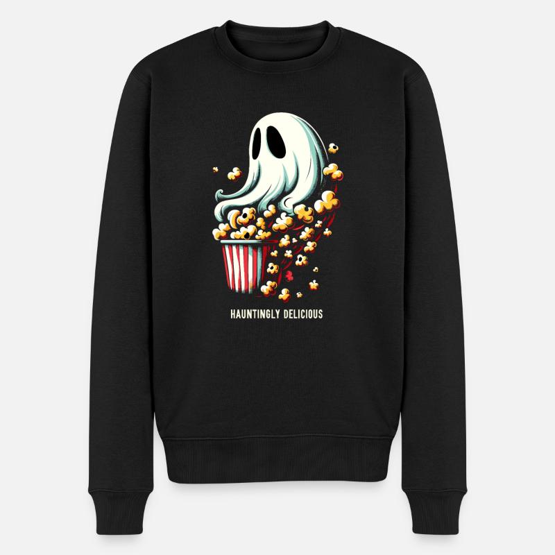 Dicton de pop-corn amusant, pop-corn en rafale - Pull Premium bio Homme - noir