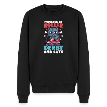 Roller Derby Roller Derby Et Chats - Pull Premium bio Homme - noir - Devant - Nico (187cm)