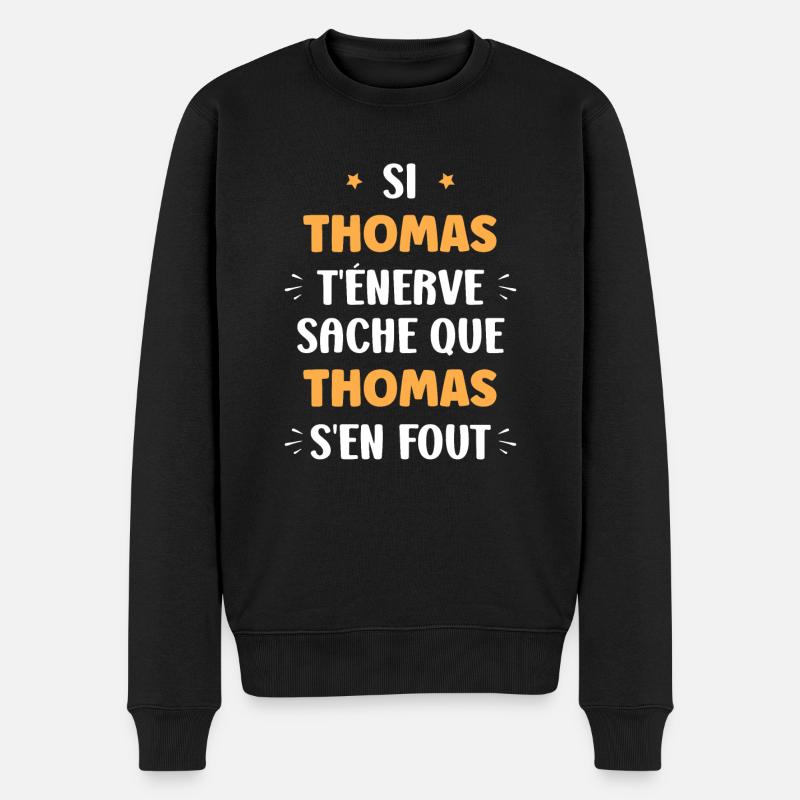 Thomas - Pull Premium bio Homme - noir