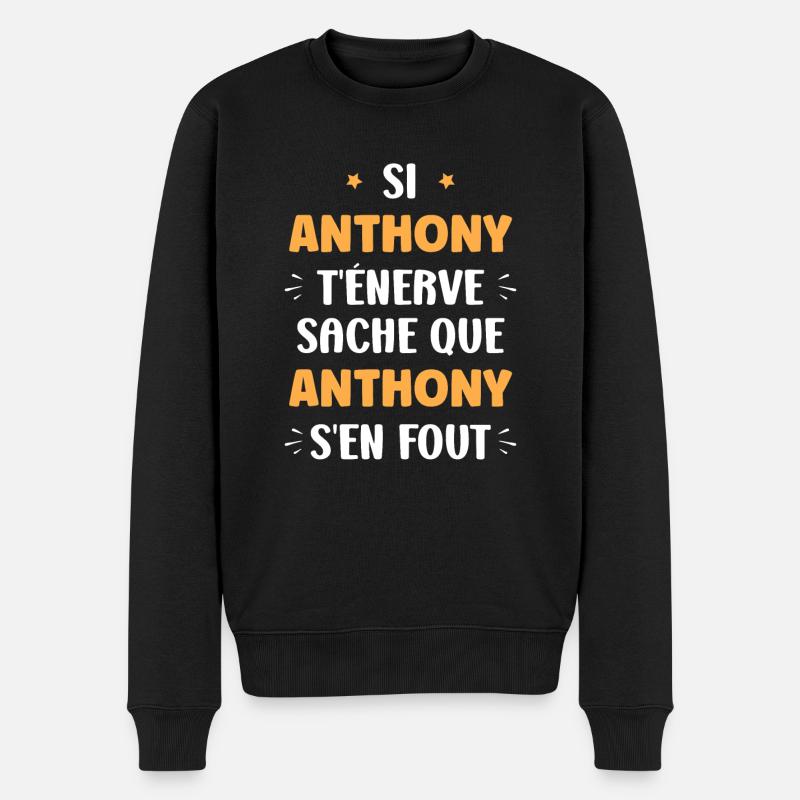 Anthony - Pull Premium bio Homme - noir