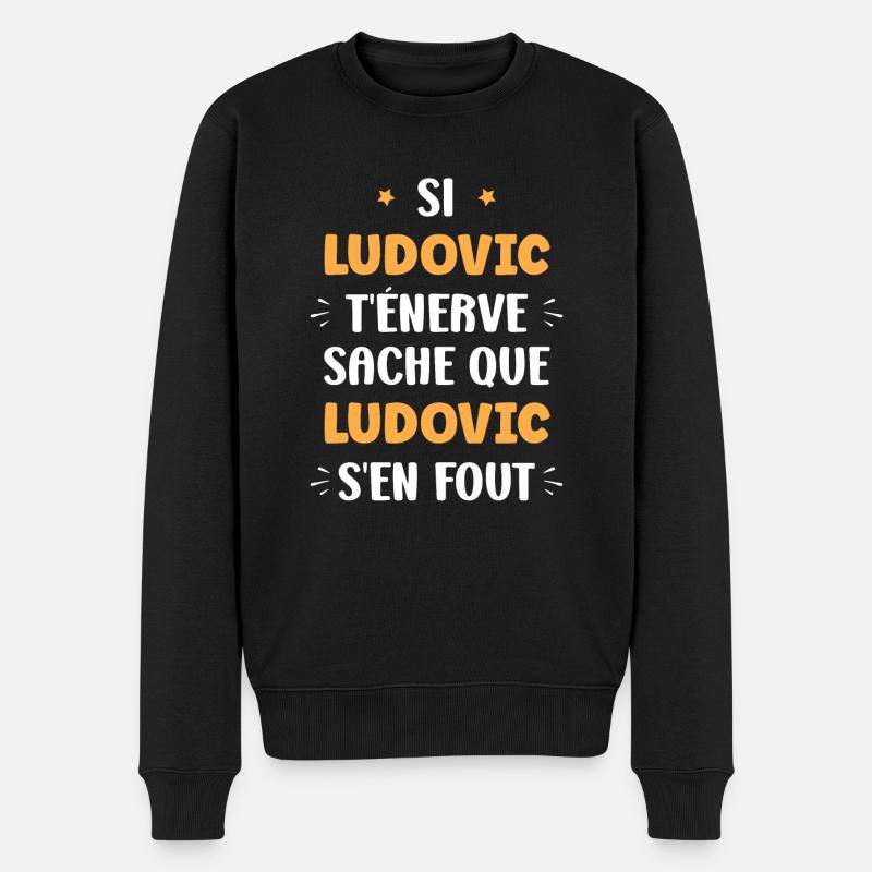 Ludovic - Pull Premium bio Homme - noir