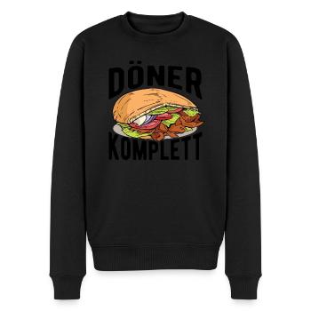 Döner Komplett, Türkische Küche - Männer Premium Bio Pullover - Schwarz - Vorne - Nico (187cm)