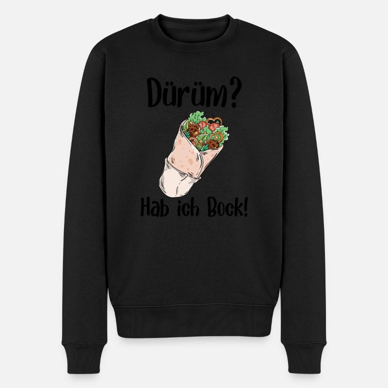 Döner & Dürüm, cuisine turque - Pull Premium bio Homme - noir