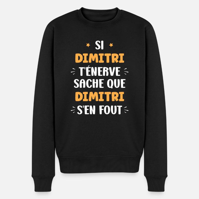 Dimitri - Pull Premium bio Homme - noir