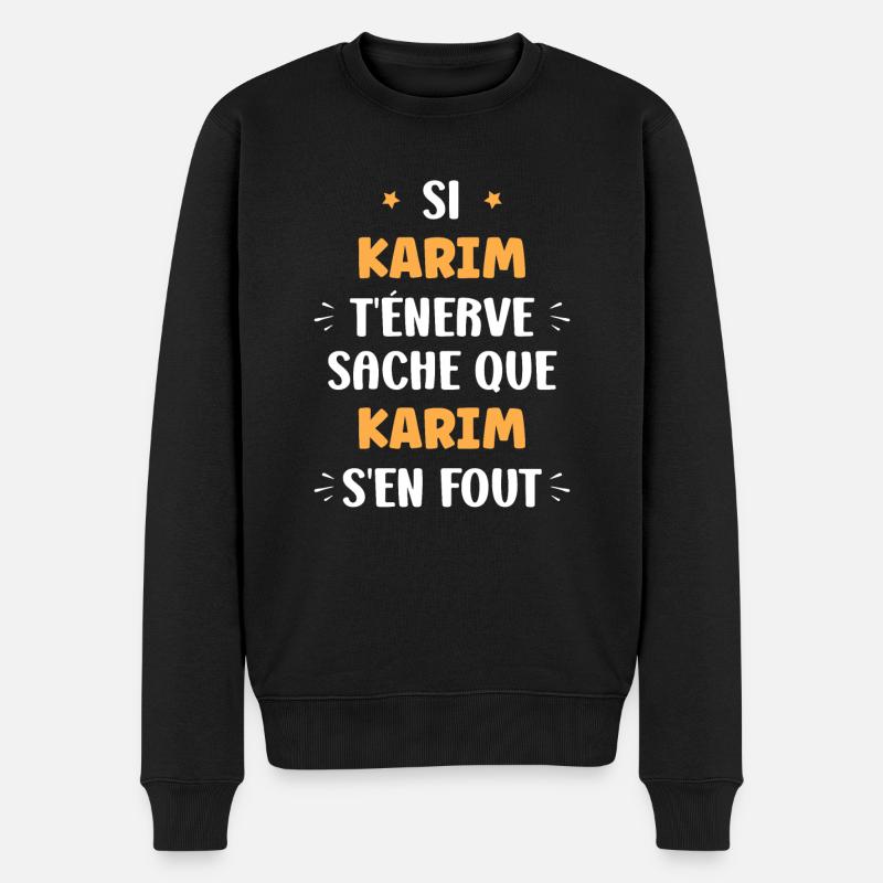 Karim - Pull Premium bio Homme - noir