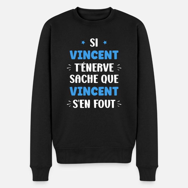 Vincent - Pull Premium bio Homme - noir