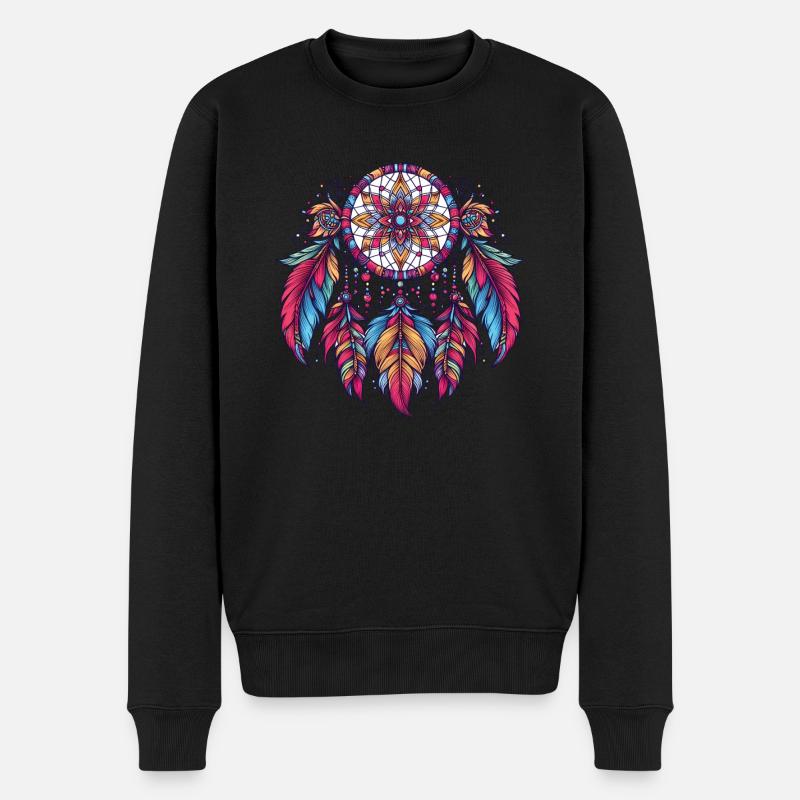 Attrape-rêves amérindien - Pull Premium bio Homme - noir