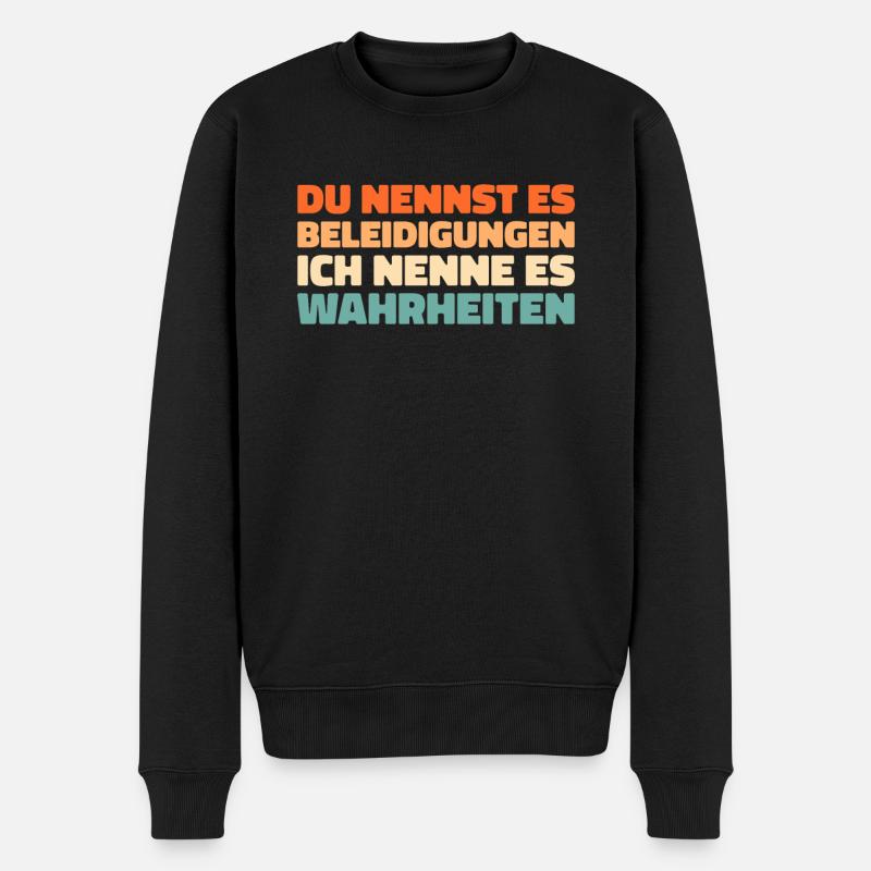 Humour noir - Pull Premium bio Homme - noir