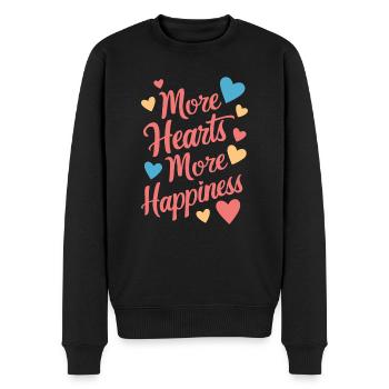 Communauté polyamoureuse Parentalité polyamoureuse - Pull Premium bio Homme - noir - Devant - Nico (187cm)