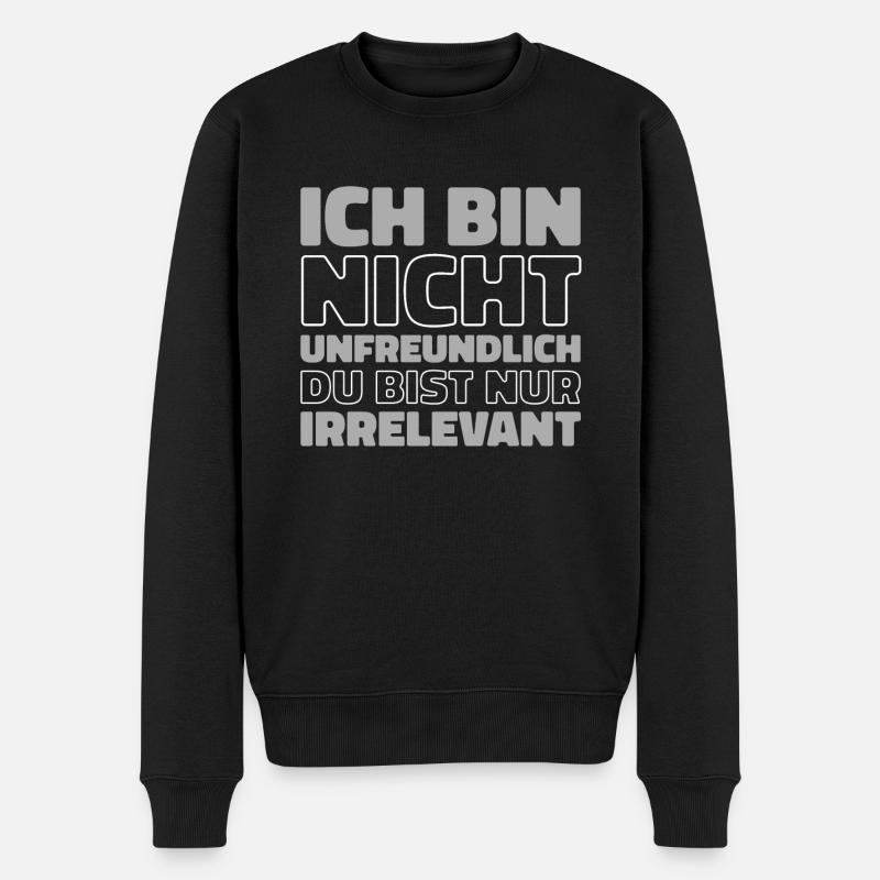 Humour noir - Pull Premium bio Homme - noir