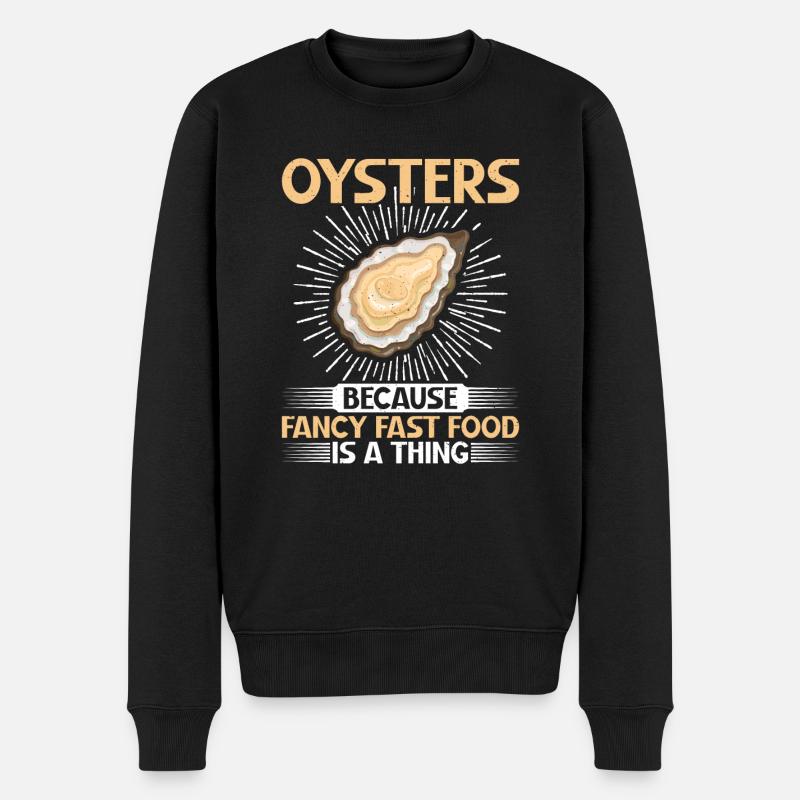 Oyster Gifts - Männer Premium Bio Pullover - Schwarz