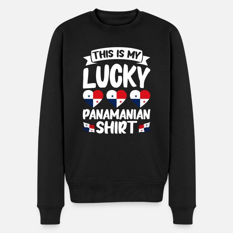 Drapeau panaméen Drapeau panaméen - Pull Premium bio Homme - noir