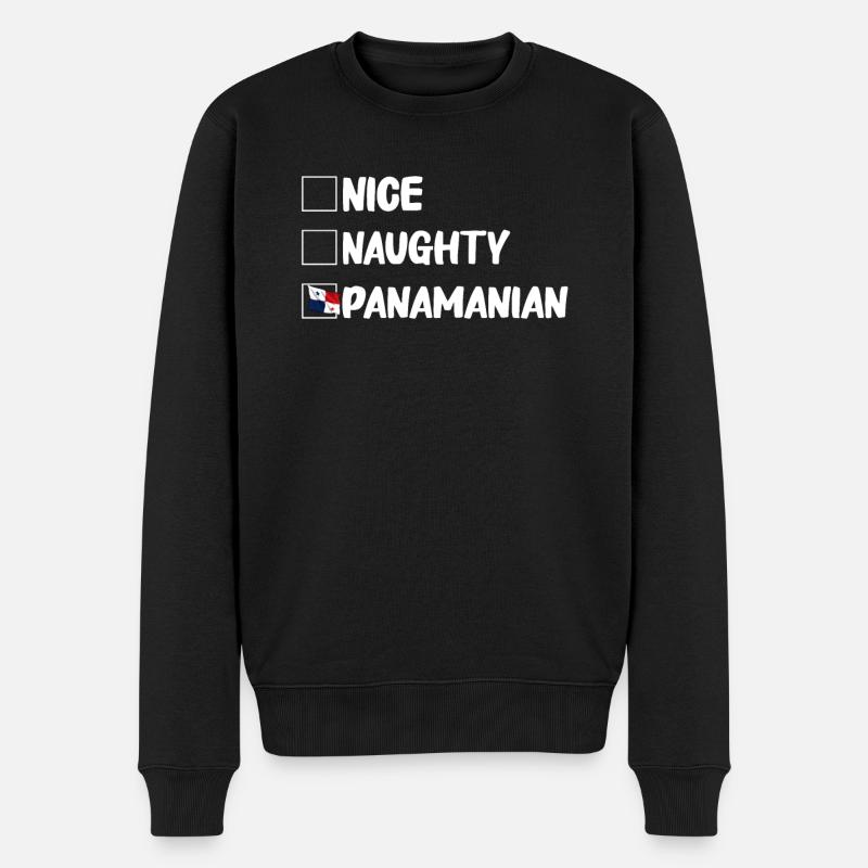 Drapeau panaméen Drapeau panaméen - Pull Premium bio Homme - noir