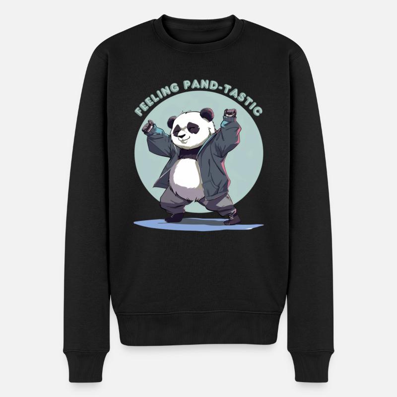 Se sentir pandastique - Pull Premium bio Homme - noir
