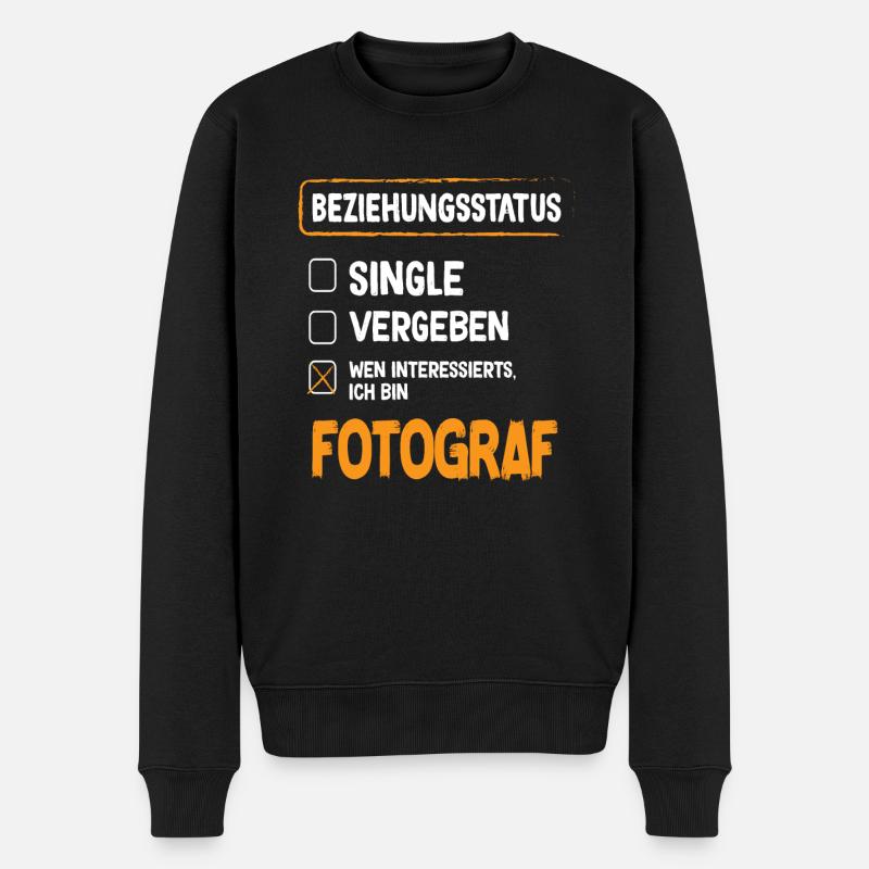Statut relationnel du photographe - Pull Premium bio Homme - noir