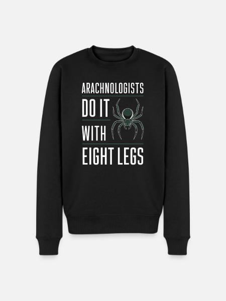 Pet Spider, Tarantula, Spider Lover - Men's Premium Organic Jumper - black