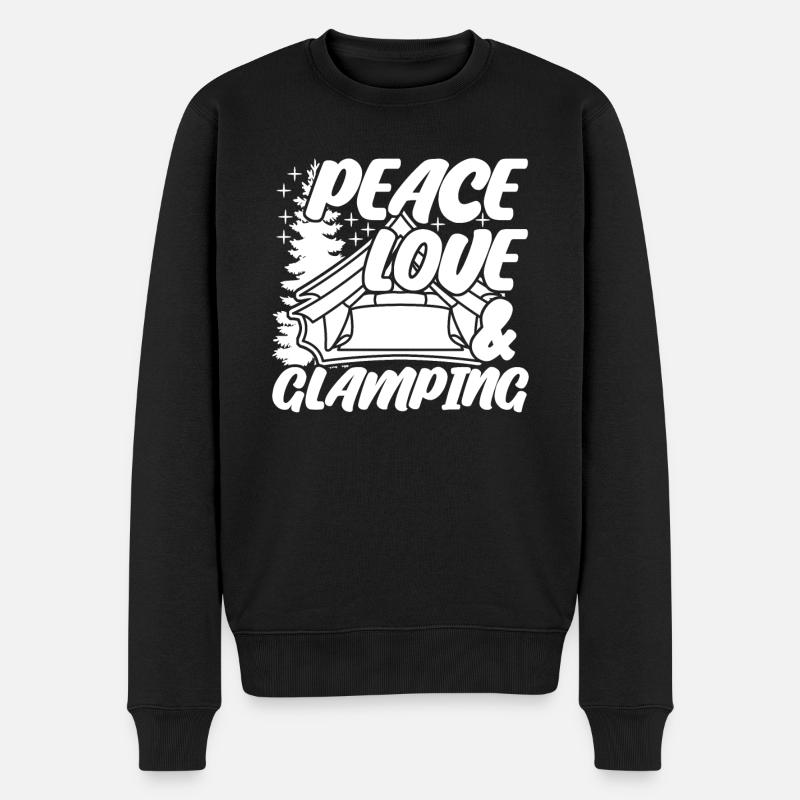 Glamping Camping Camping-car Camping-car - Pull Premium bio Homme - noir