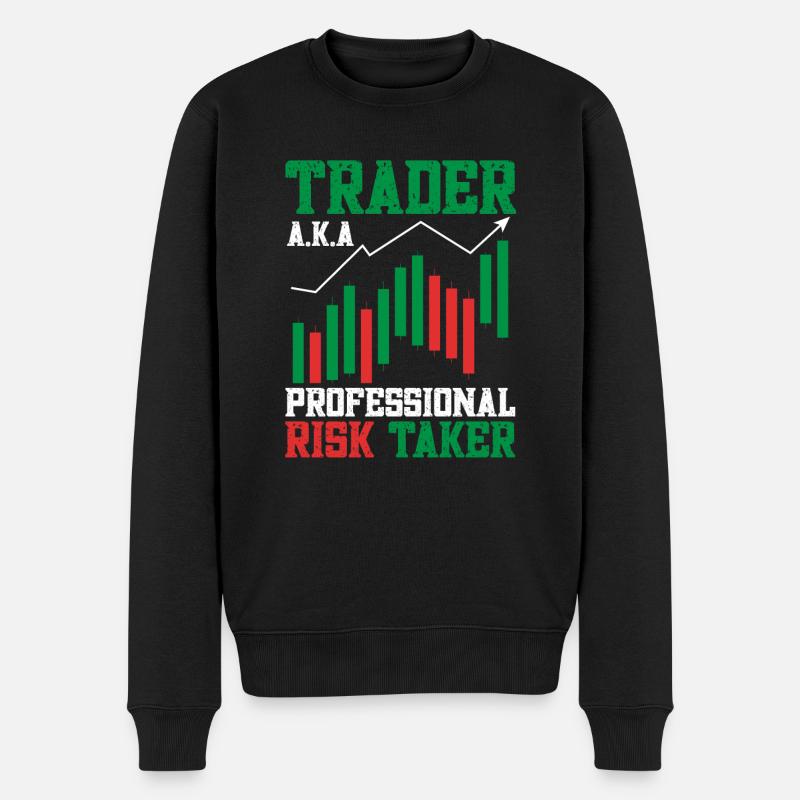 Trading Krypto Aktienmarkt Investor Day Trader - Männer Premium Bio Pullover - Schwarz
