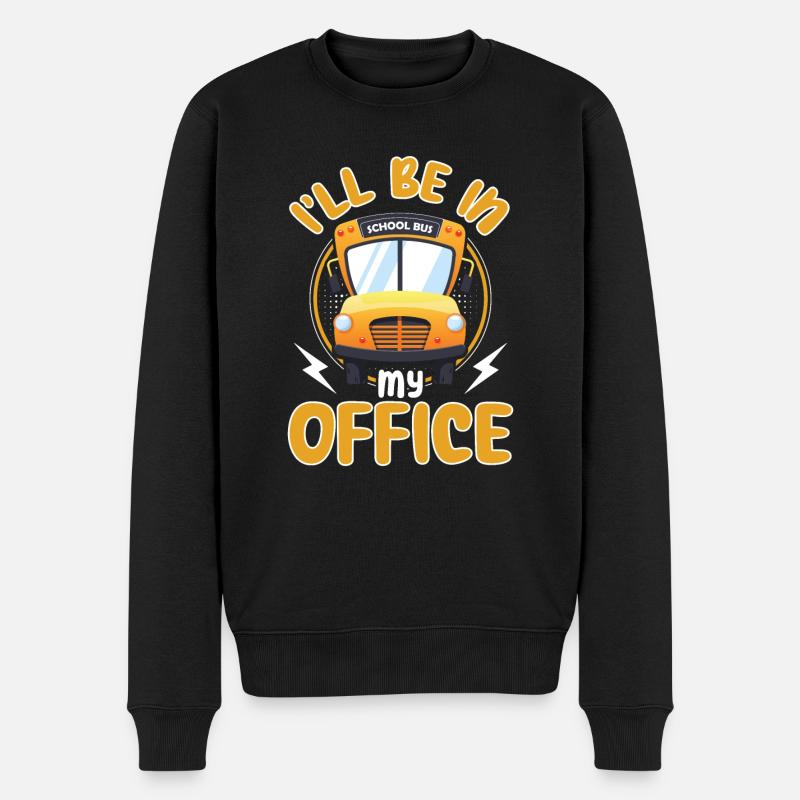 lustiges Busfahrer Schulbusfahrer Spruch Geschenk - Männer Premium Bio Pullover - Schwarz