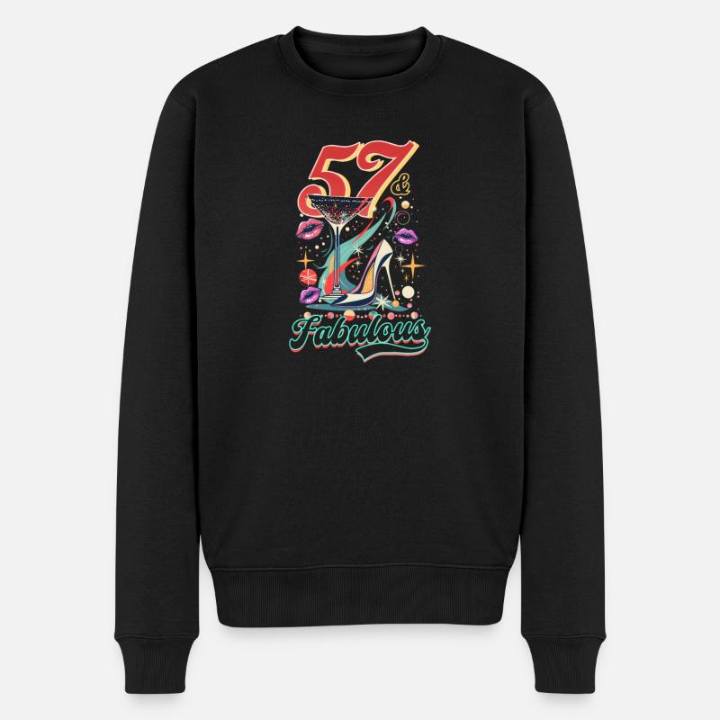 57e anniversaire 57 & Fabuleux - Pull Premium bio Homme - noir