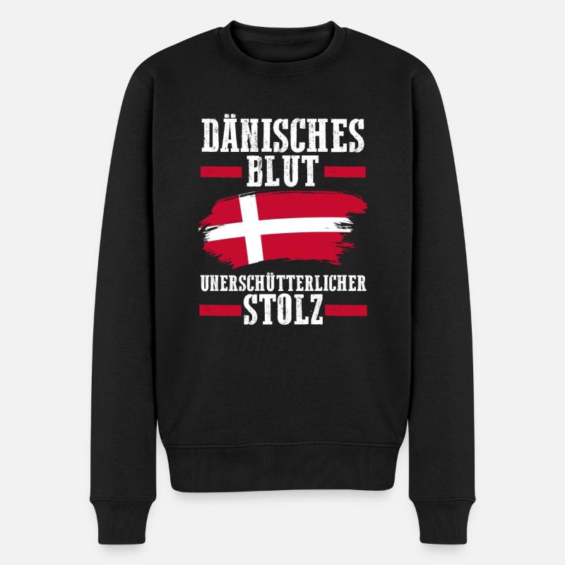 Danois Danemark - Pull Premium bio Homme - noir