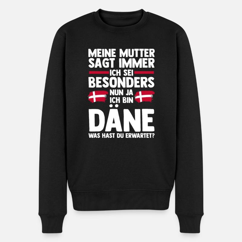 Dänen Dänisch Dänemark - Männer Premium Bio Pullover - Schwarz
