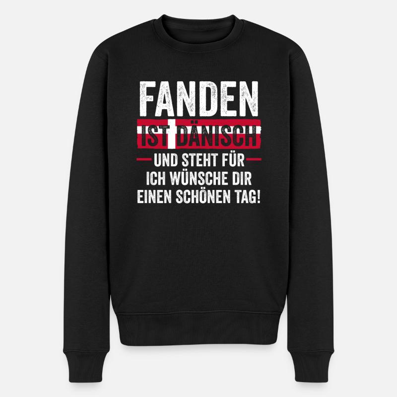 Danois Danemark - Pull Premium bio Homme - noir