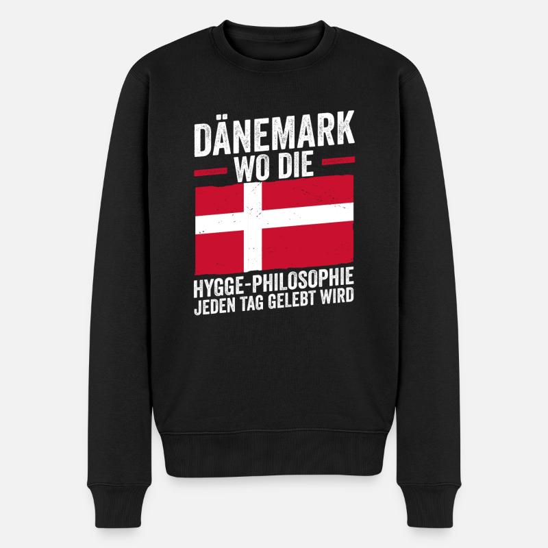 Danois Danemark - Pull Premium bio Homme - noir