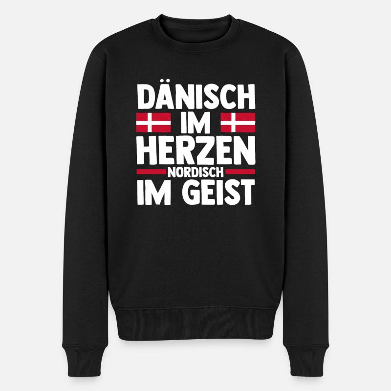 Danois Danemark - Pull Premium bio Homme - noir
