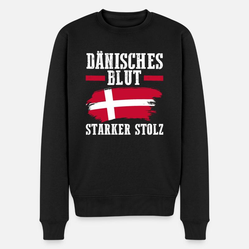 Danois Danemark - Pull Premium bio Homme - noir