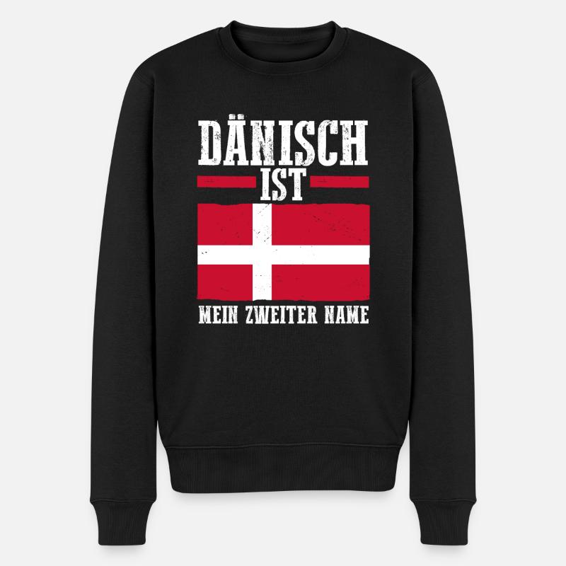 Dänen Dänisch Dänemark - Männer Premium Bio Pullover - Schwarz