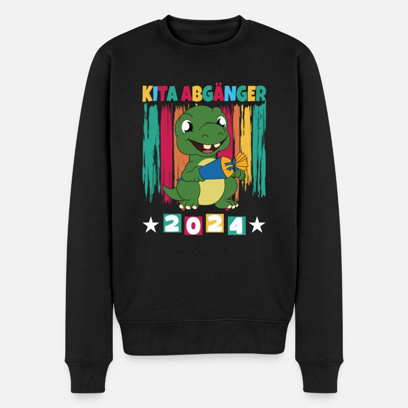 Kita Abgänger 2024 Einschulung 2024 - Männer Premium Bio Pullover - Schwarz