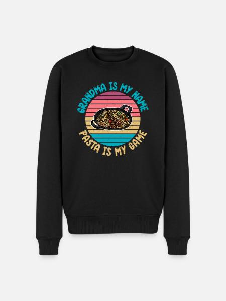 Pasta Lover Gifts - Men's Premium Organic Jumper - black