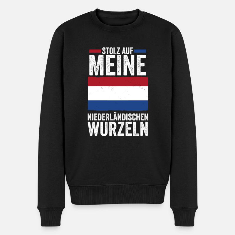 Pays-Bas Pays-Bas Pays-Bas - Pull Premium bio Homme - noir