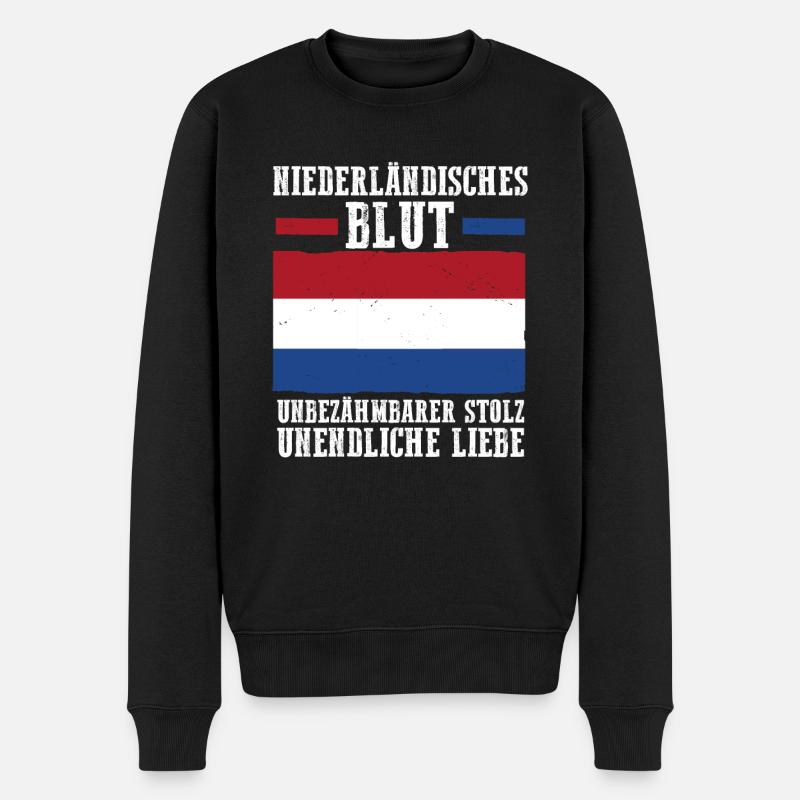 Pays-Bas Pays-Bas Pays-Bas - Pull Premium bio Homme - noir