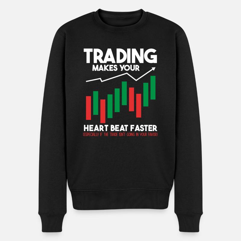 Trading Krypto Aktienmarkt Investor Day Trader - Männer Premium Bio Pullover - Schwarz