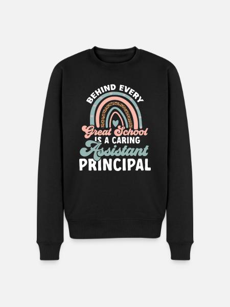 Deputy Principal - Men's Premium Organic Jumper - black