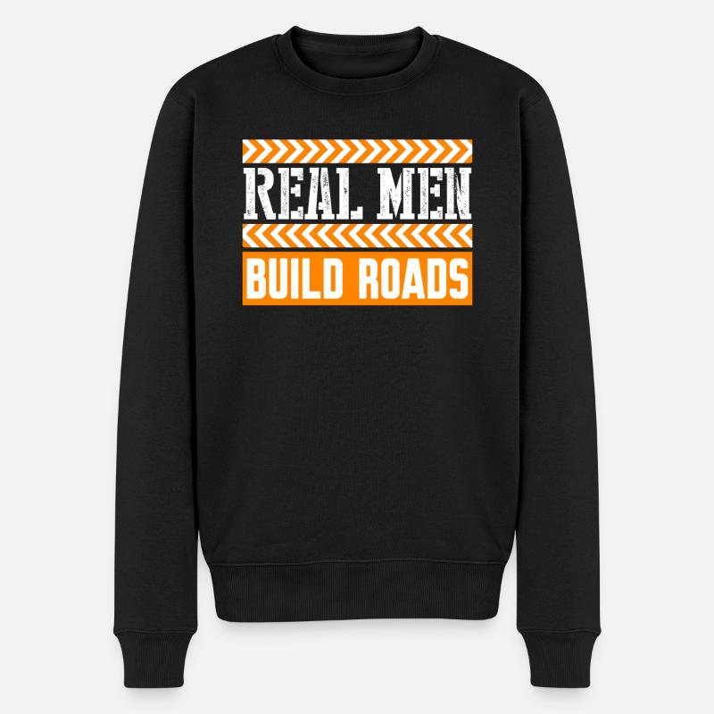Constructeur routier Gardien de route - Pull Premium bio Homme - noir