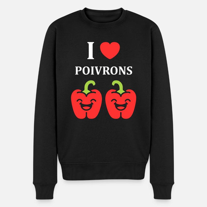 Humour poivron - Pull Premium bio Homme - noir