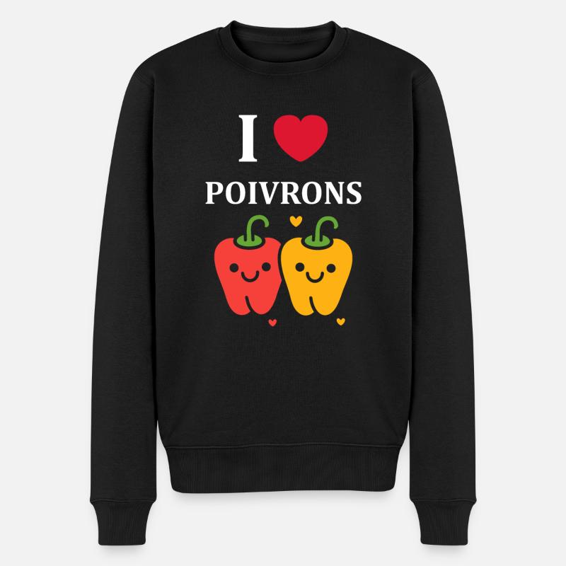 Humour poivron - Pull Premium bio Homme - noir