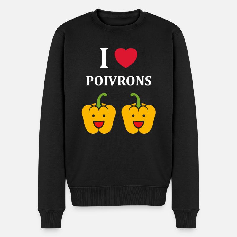 Humour poivron - Pull Premium bio Homme - noir