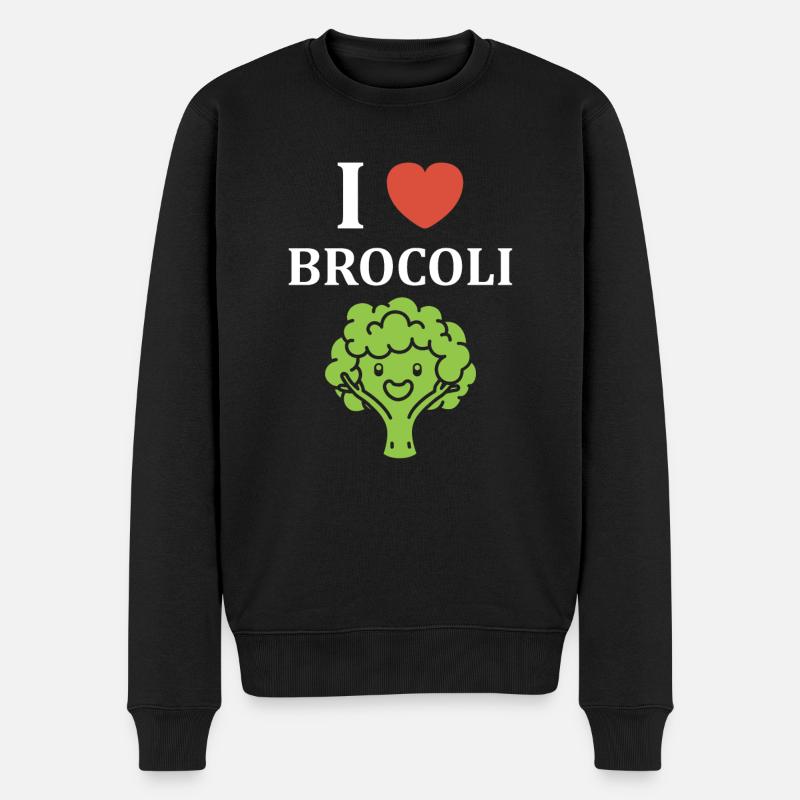 humour brocoli - Pull Premium bio Homme - noir